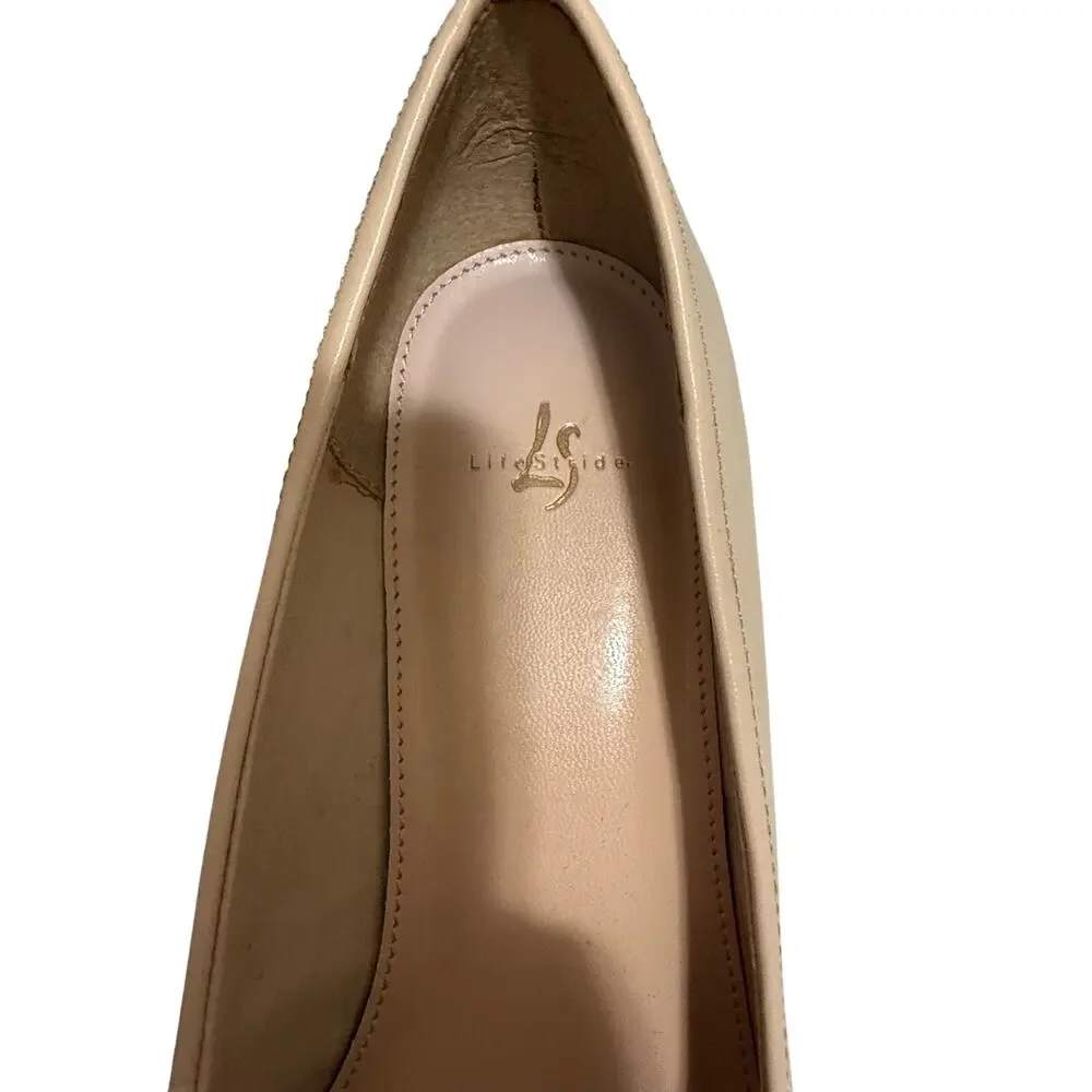 LifeStride Jarmin Beige Victory Heels  - Size 9
